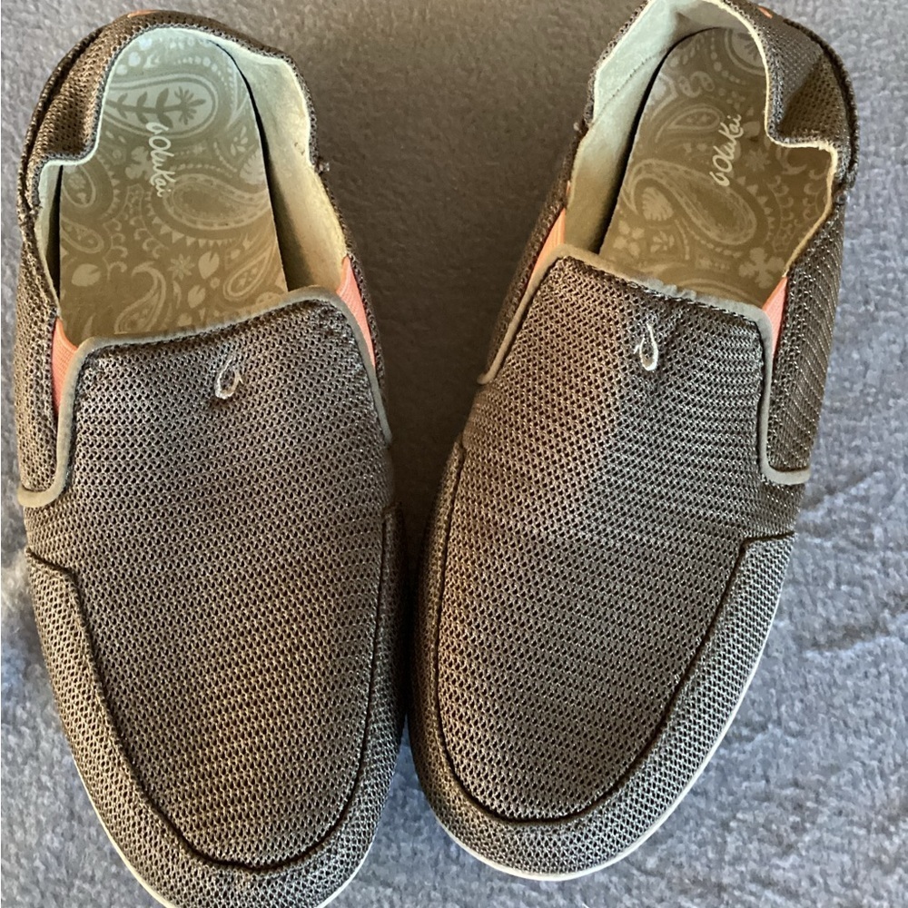 Olukai Waialua Mesh Brown Women’s Size 8 Shoes Comfort
